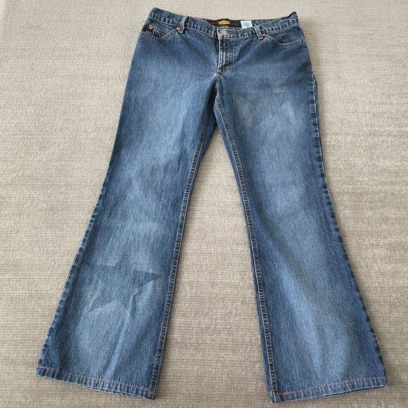 Vintage Todd Oldham Jeans Women 11 Blue Denim 90s Y2K Star Print Low Rise - Picture 1 of 12